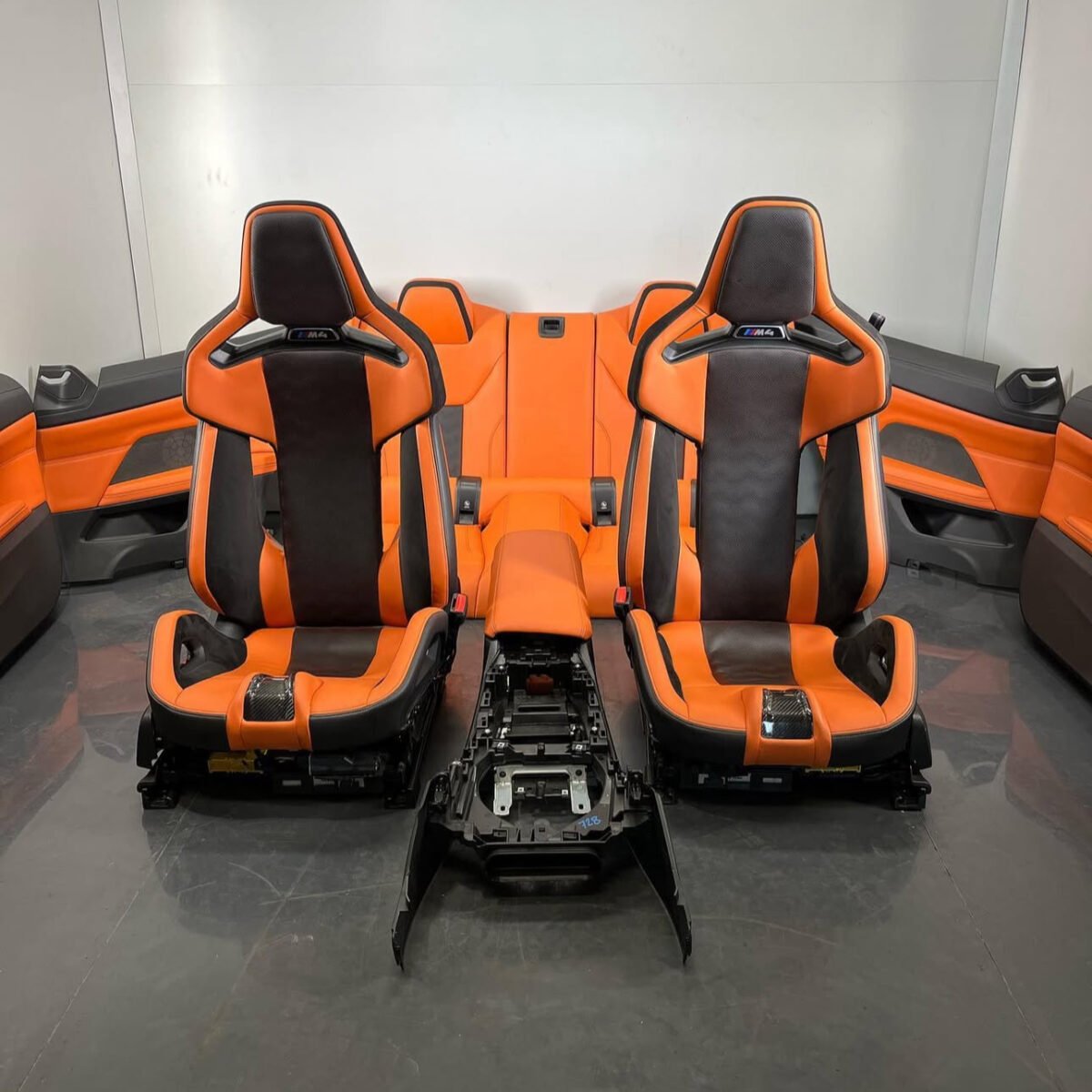Kyalami Orange 2021 BMW M4 Competition interior