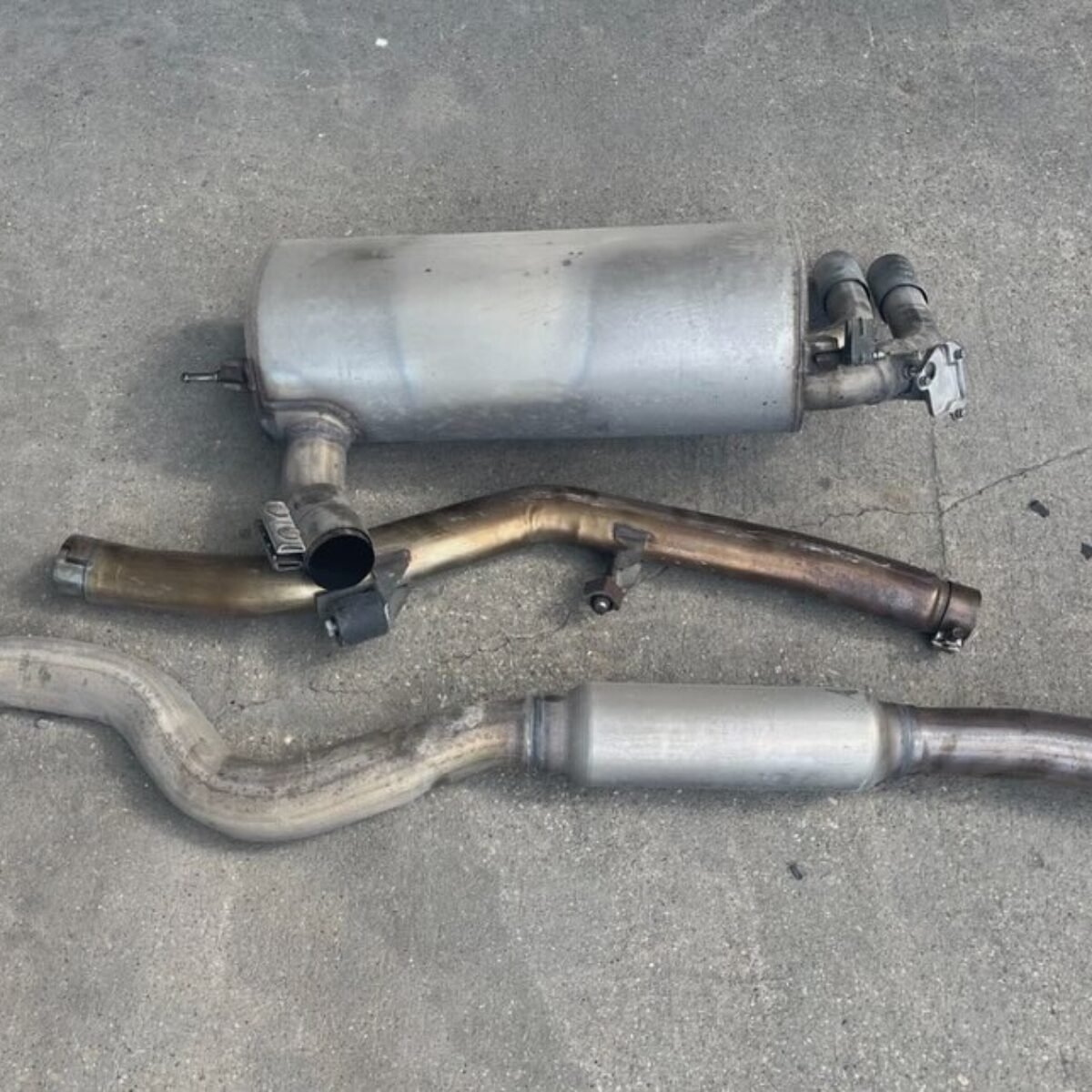BMW F30 328I N20 Exhaust Muffler Pipe Set OEM