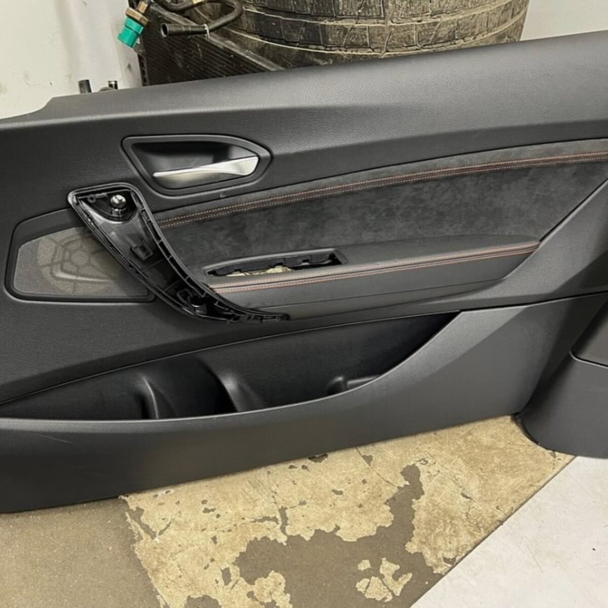 OEM BMW F87 M2 Competition Black M Sport Leather Interior Seats Door Panel F22 Red Stiching Set