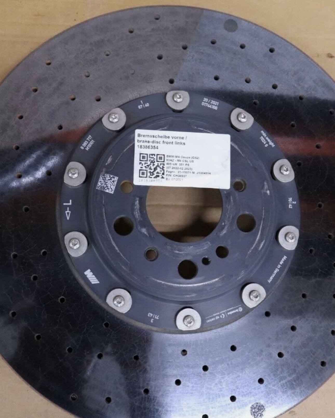 BMW M3 M4 G80 G82 G83 Brakes Caliper Disc Ceramic Carbon 2022