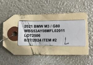 BMW M3 G80 Sedan Left Drivers Side Mirror Green W/Camera OEM LOT2506