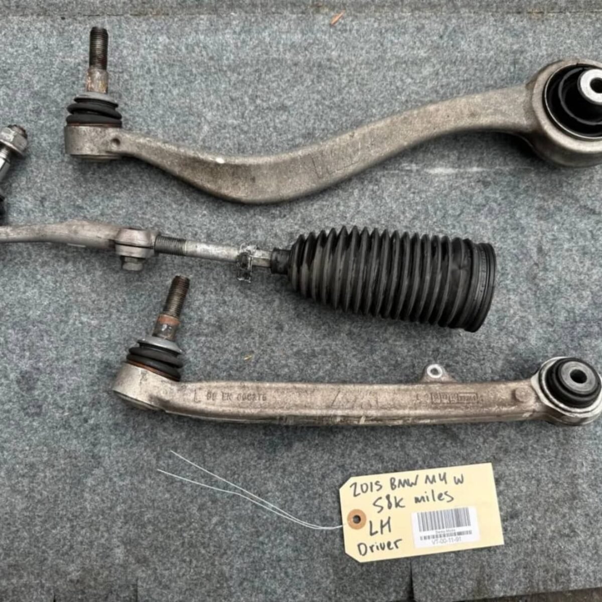 BMW F80 F82 M3 M4 Front Left Upper Lower Controle Arm Wishbone Tie Rod Set OEM