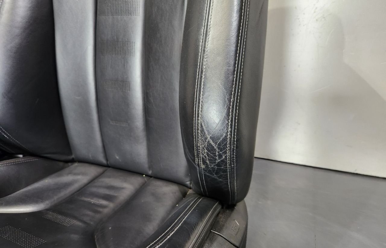 OEM BMW F80 M3 front sport heated seats leather marino black set - Image 4