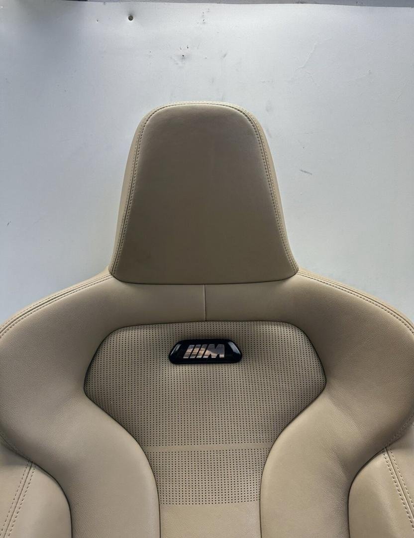 BMW M3 sedan F80 S55 3.0L OEM sonoma tan leather passenger front seats assy - Image 3