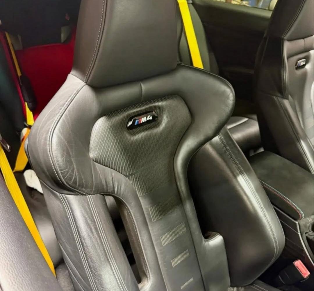 2024 G80 M3 Badges fitted to 2019 F82 M4 Competition Seats in 2013 E92 M3 Coupe