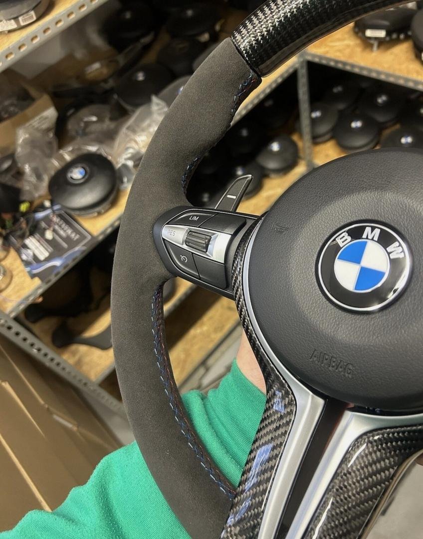 BMW F80 carbon steering wheel F30 F31 F32 F33 F34 F20 F21 F22 M3 M4 M2 - Image 2