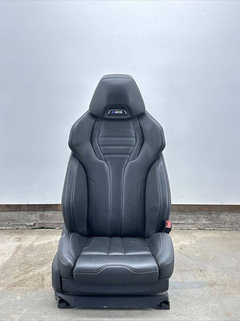 18-23 BMW F90 M Competition Front Right Passenger Side Leather Seat black - Image 13