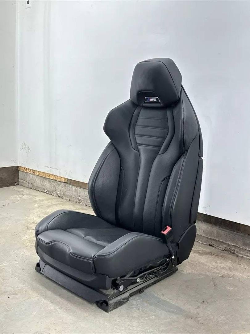 18-23 BMW F90 M Competition Front Right Passenger Side Leather Seat black - Image 12