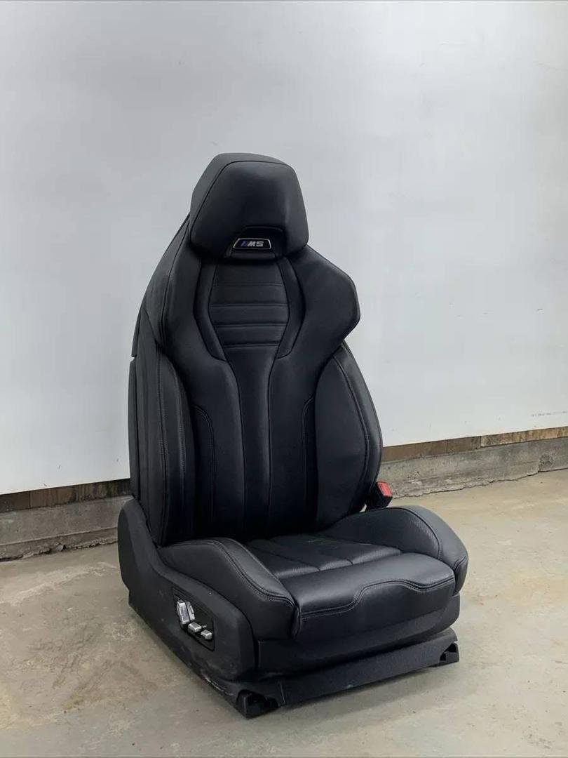 18-23 BMW F90 M Competition Front Right Passenger Side Leather Seat black - Image 11