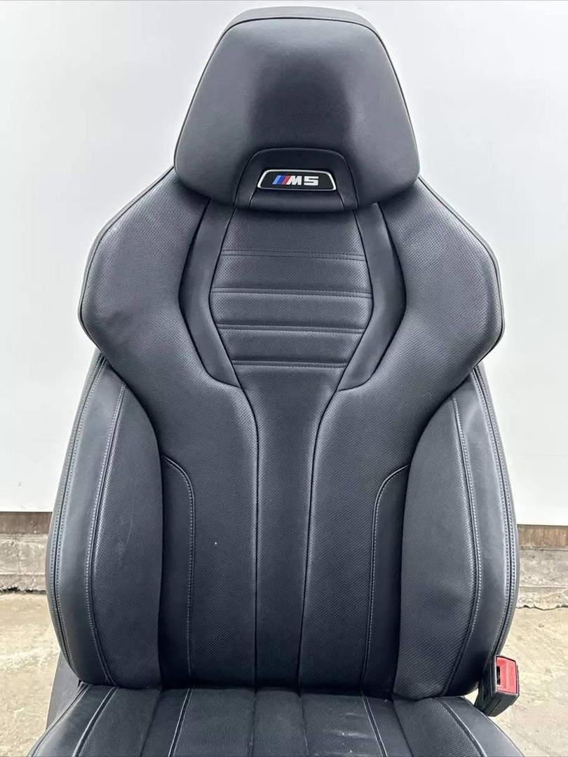 18-23 BMW F90 M Competition Front Right Passenger Side Leather Seat black - Image 9