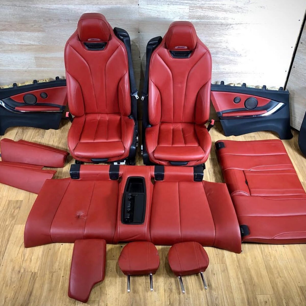 BMW Full Sahkir Orange Leather F83 and F33 Interior