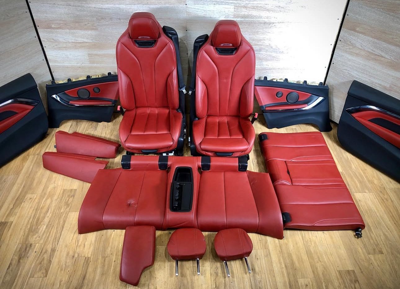 BMW Full Sahkir Orange Leather F83 and F33 Interior