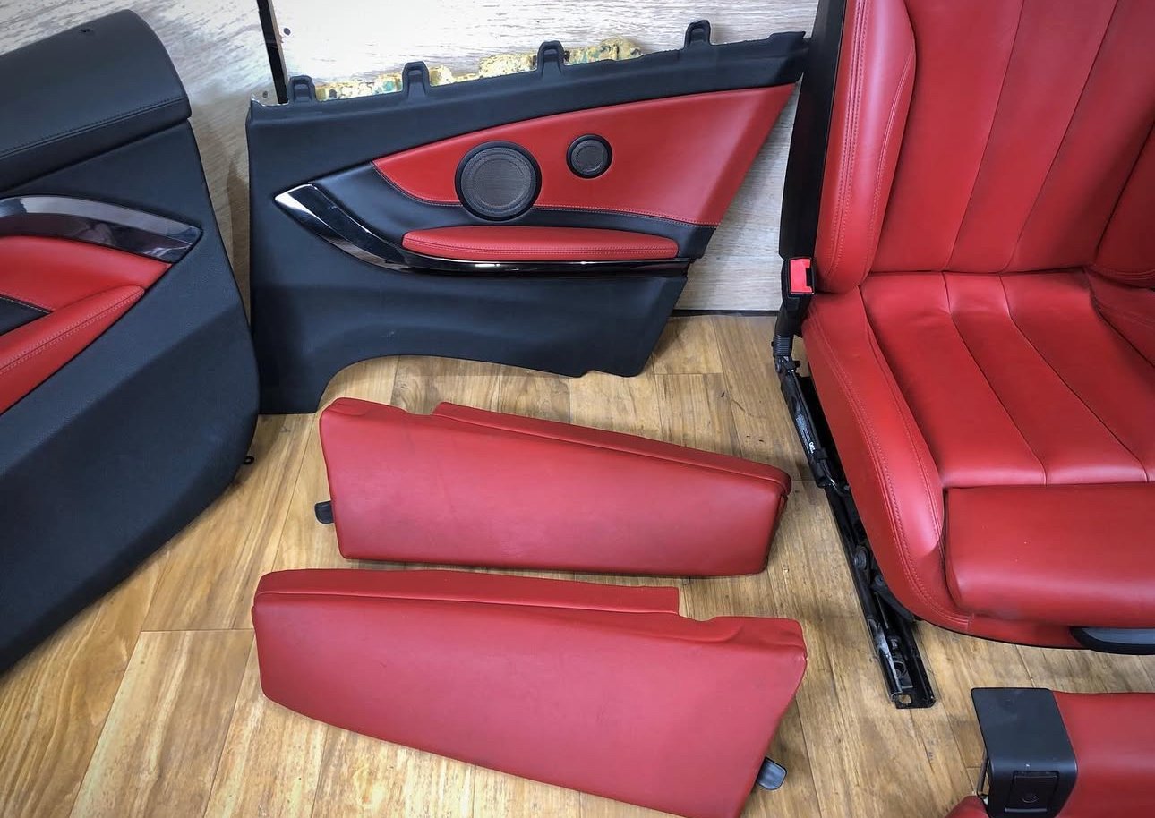 BMW Full Sahkir Orange Leather F83 and F33 Interior - Image 8