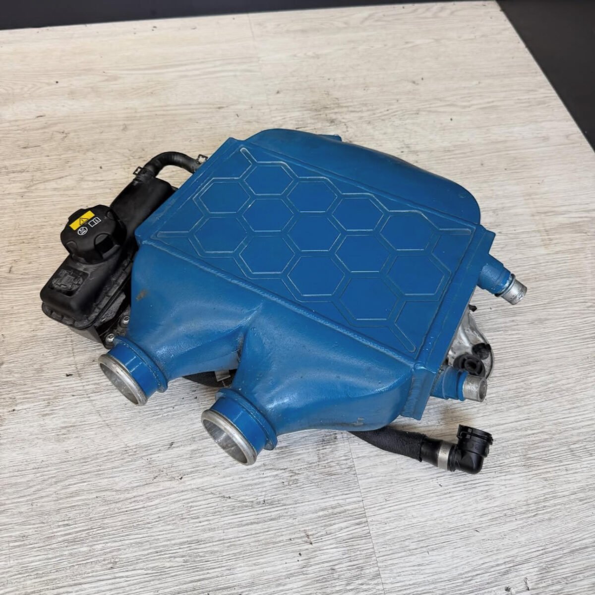 Agency Power Top Mount Cooler  Painted Laguna Seca Blue : F80 F82 F83 M3 M4 :