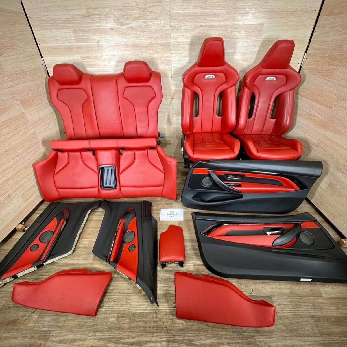 F82 M4 Competition Full Sakhir Orange Red Interior SET