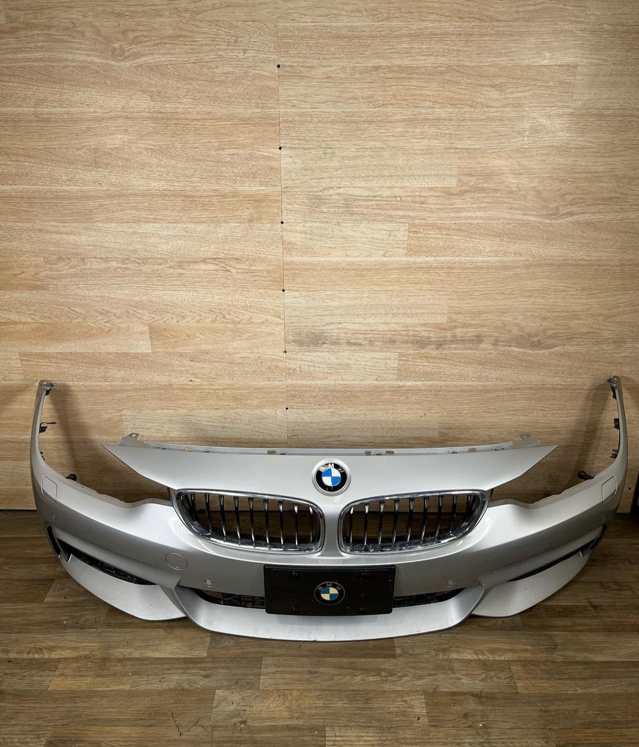 BMW F32 F33 F36 4 Series Titan Silver M Sport Front Bumper