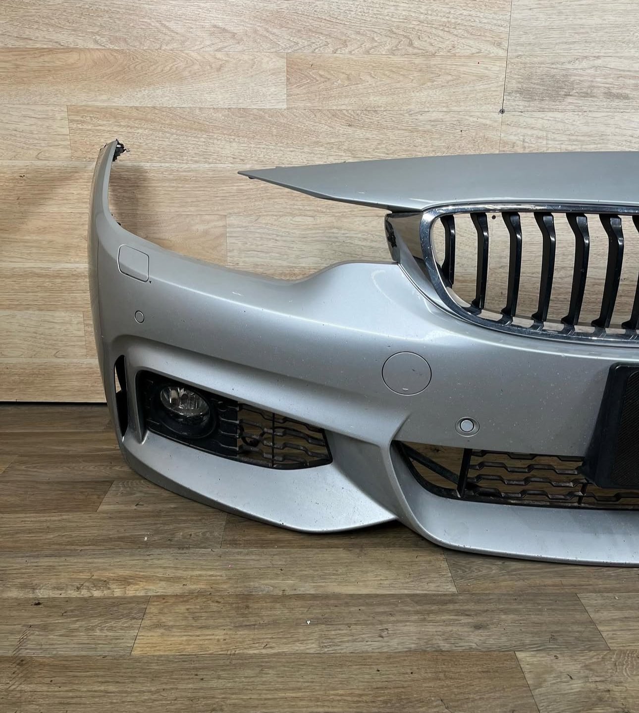 BMW F32 F33 F36 4 Series Titan Silver M Sport Front Bumper - Image 3