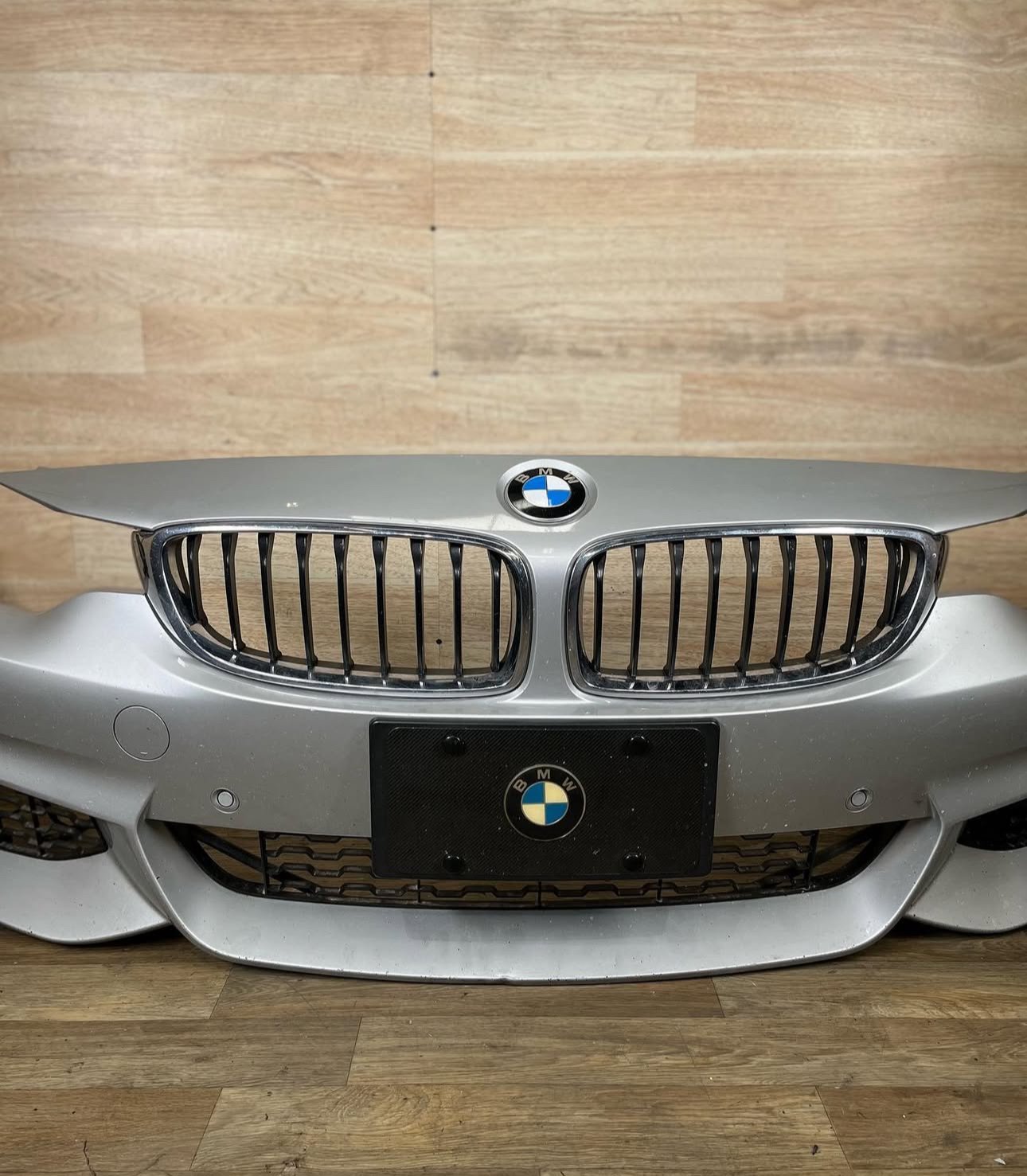 BMW F32 F33 F36 4 Series Titan Silver M Sport Front Bumper - Image 4