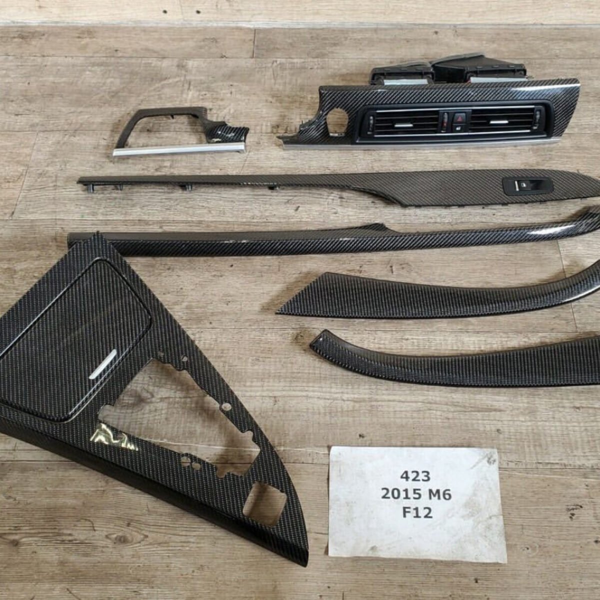 BMW F12 M6 OEM Carbon Fiber Trim