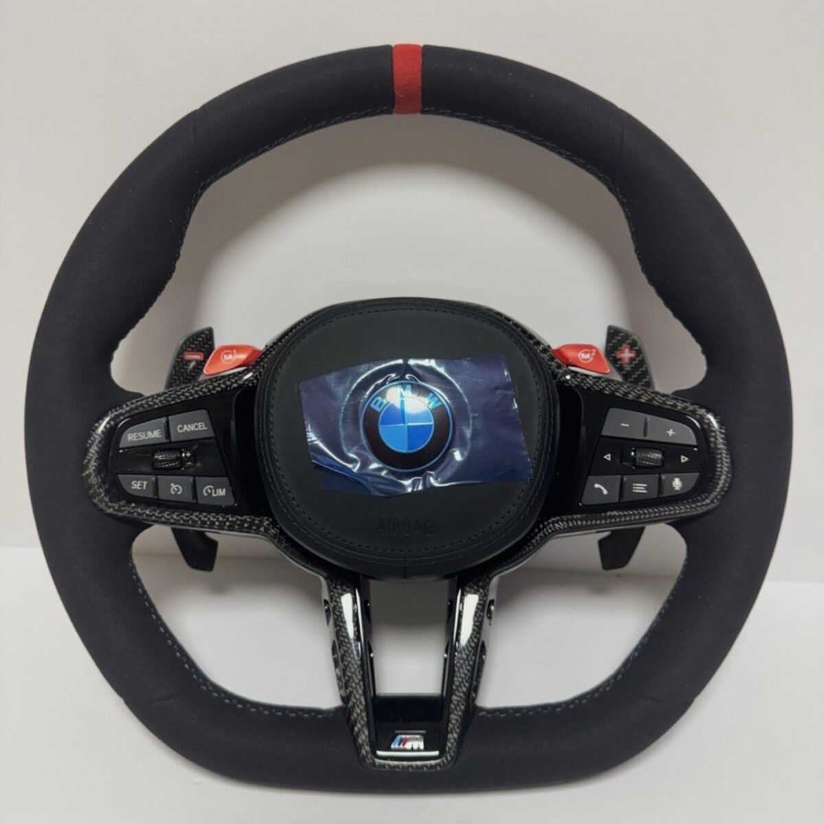 Black Alcantara Steering Wheel For BMW G42 G20 G22 G23 M2 M3 M4 G87 G80 G82 G83