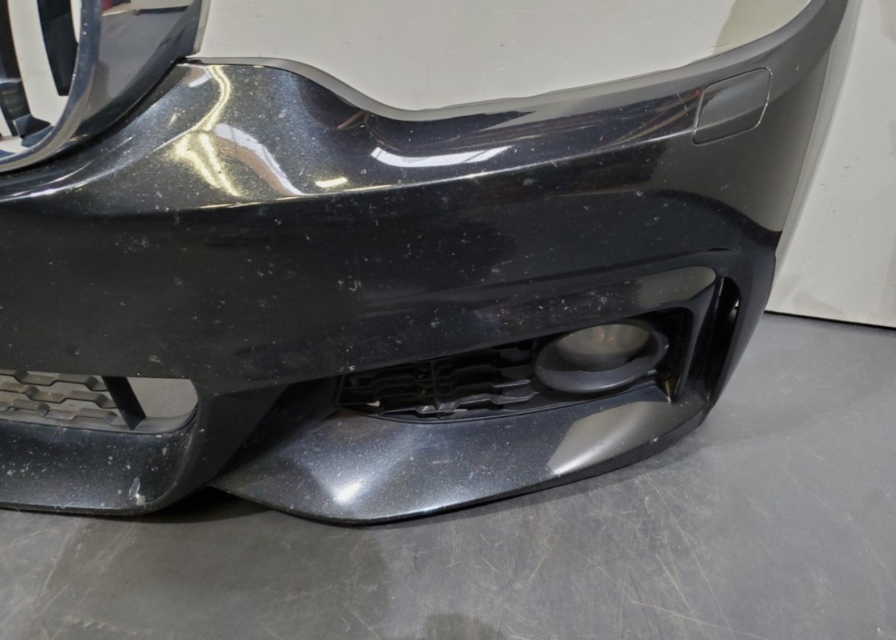 OEM BMW F32 F33 M SPORT Front Bumper Cover COMPLETE w/Grilles Black - Image 6