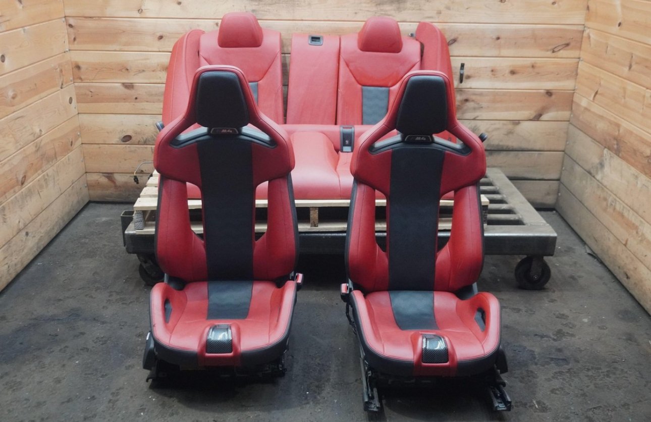 Front Driver Passenger Carbon Fiber Bucket Seats & Rear Bmw M4 G82 21-24 - Image 2