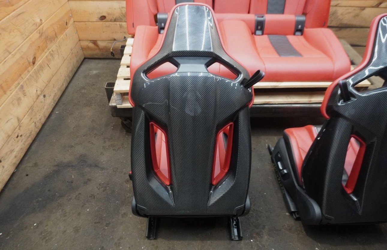 Front Driver Passenger Carbon Fiber Bucket Seats & Rear Bmw M4 G82 21-24 - Image 5