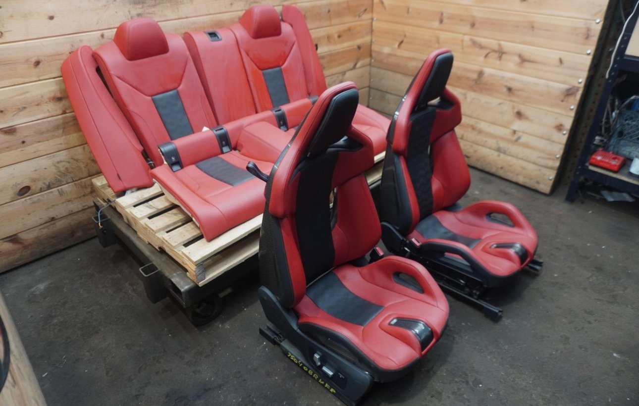 Front Driver Passenger Carbon Fiber Bucket Seats & Rear Bmw M4 G82 21-24 - Image 13