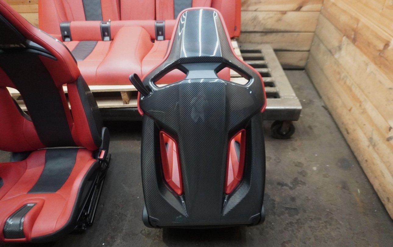 Front Driver Passenger Carbon Fiber Bucket Seats & Rear Bmw M4 G82 21-24 - Image 17