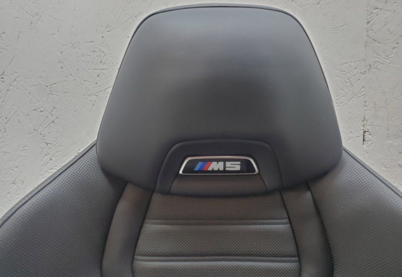 18-23 OEM BMW F90 M5 Sedan Front Left Right Seats Leather Merino Black - Image 2