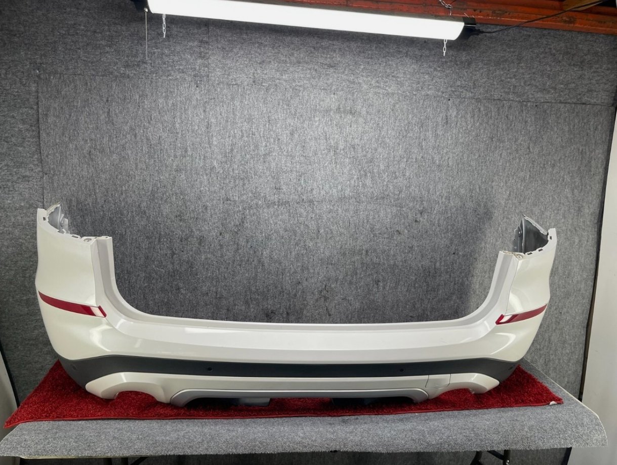 BMW 2018-2021 G01 REAR BUMPER COVER W/ PDC WHITE ALPINE ASSEMBLY OEM