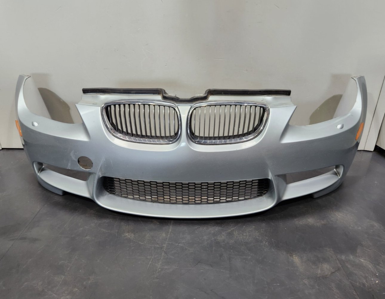 OEM BMW M3 E90 E92 E93 Front Bumper Cover w/ Grilles Silver A29