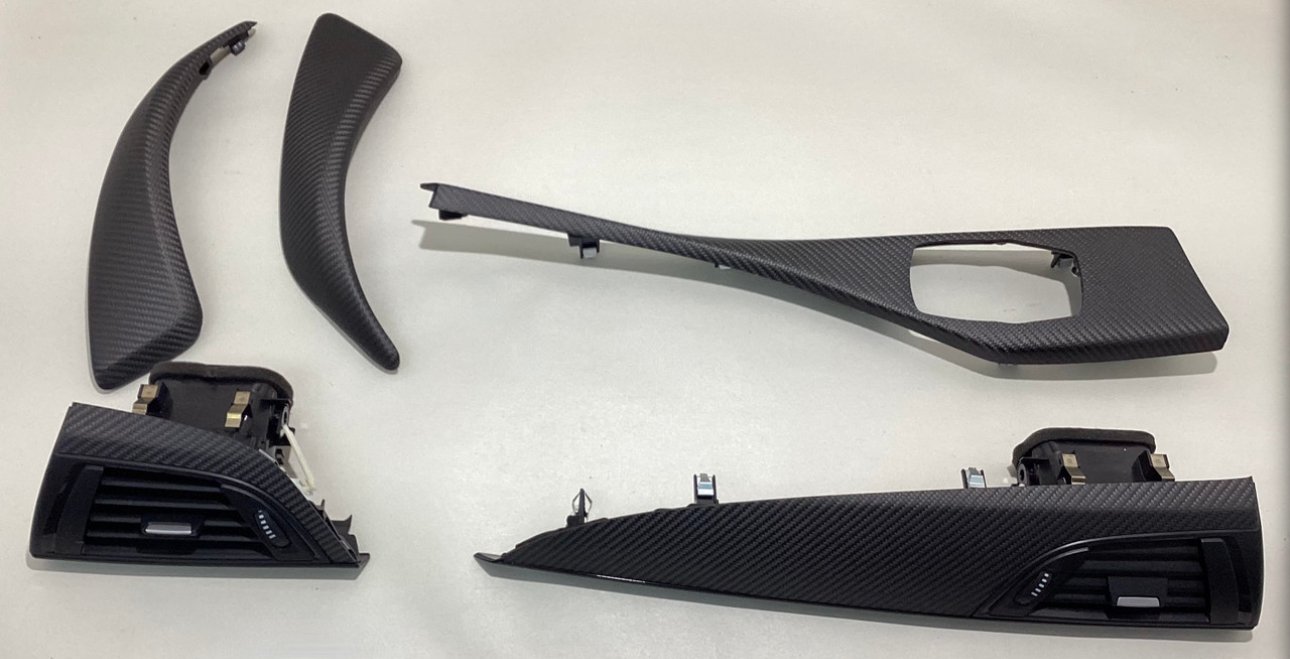 F87 BMW M2 Performance Carbon Fiber Dashboard Console Trim Panel Set