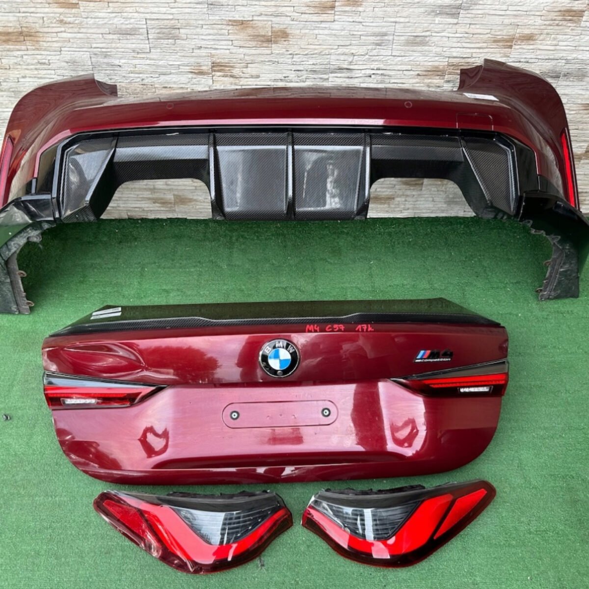Trunk headlights rear rear rear bumper bmw m4 g82 g22 m power carbon c57