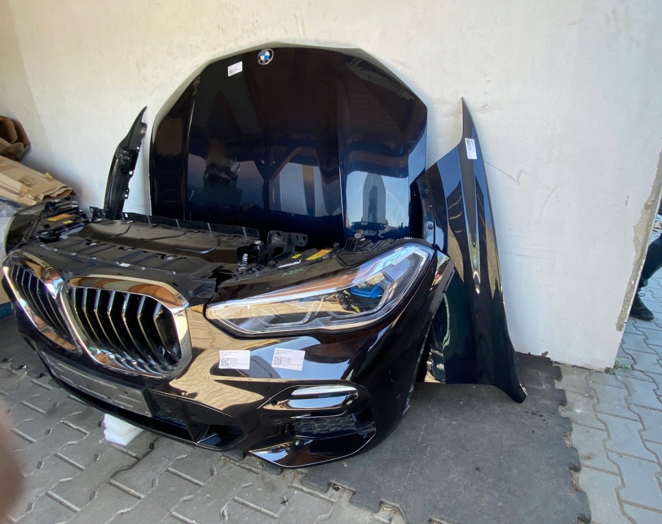 Bumper hood fender reinforcement belt radiators headlights bmw x5 g05 color 416 - Image 2